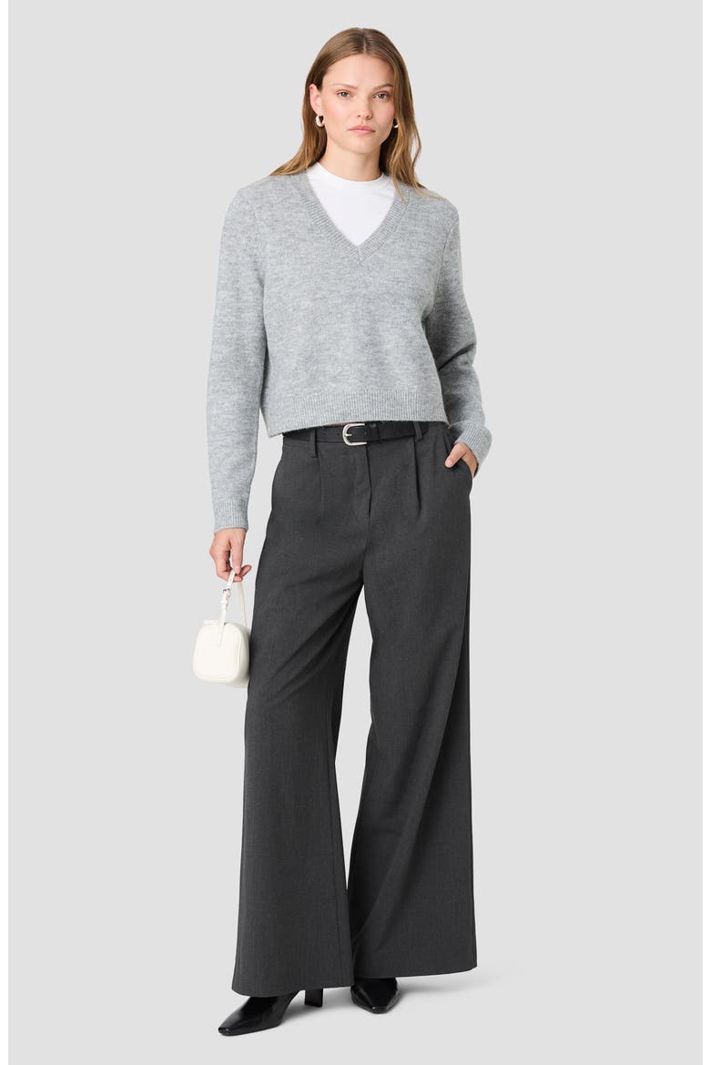Tavi Wide Leg Suiting Pants, Alternate, color, GRAPHITE