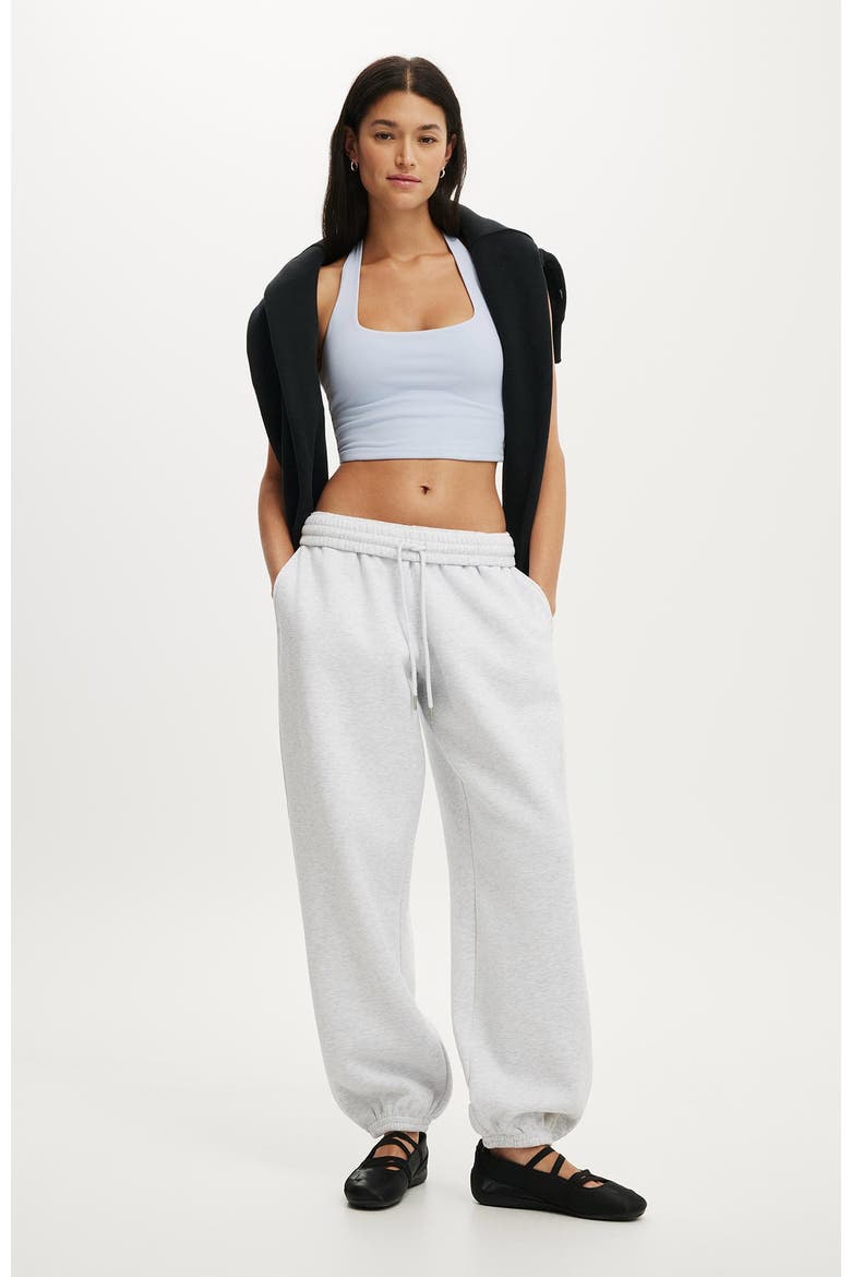 Women's Active Plush Boyfriend Jogger, Main, color, Cloudy Grey Marle