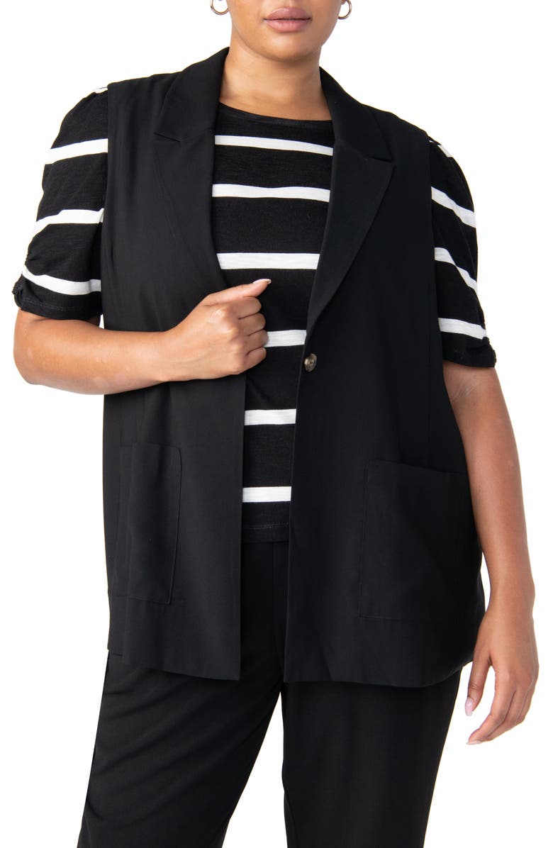 Sanctuary One-Button Vest, Main, color, 
