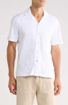 Paisley Embroidered Camp Shirt