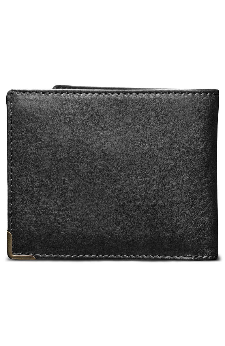 Will Leather Goods The Magnate Leather Bifold Wallet, Alternate, color, Black