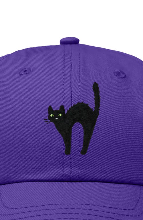DALIX DALIX BLACK CAT EMBROIDERED CASUAL HAT 