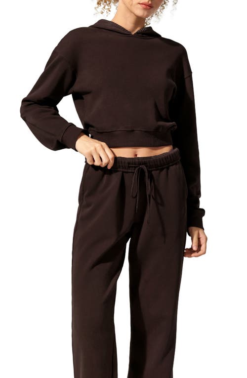 Lilysilk Seamflow Poise Pullover In Brown