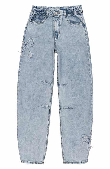 Kids' Raya Bow High Waist Balloon Jeans