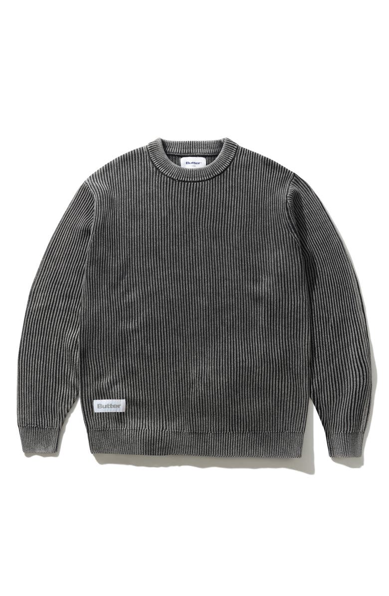 Butter Goods Bleach Knit Rib Sweater, Main, color, 