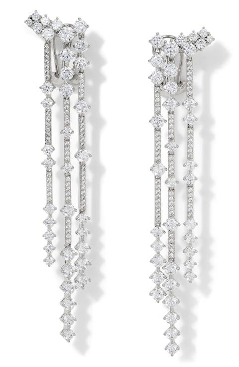 Cassi Pavé Fringe Earrings
