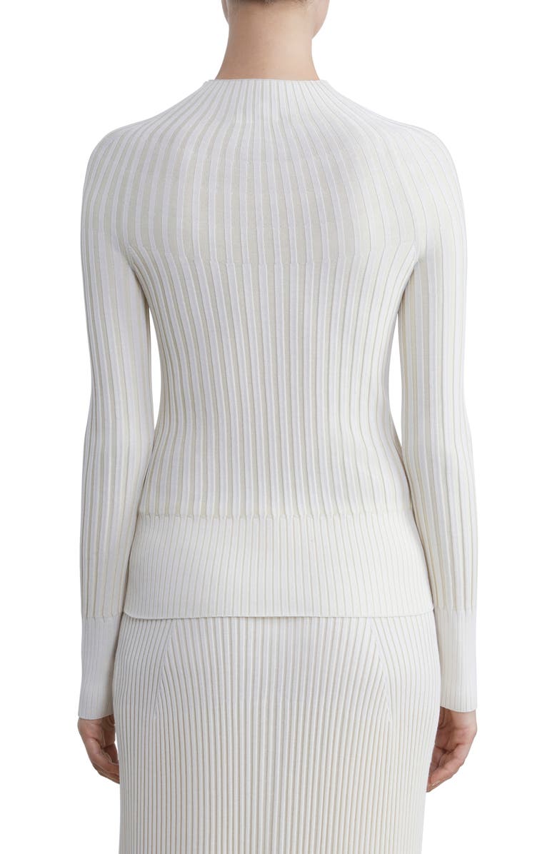 Lafayette 148 New York Sunburst Funnel Neck Sweater, Alternate, color, 