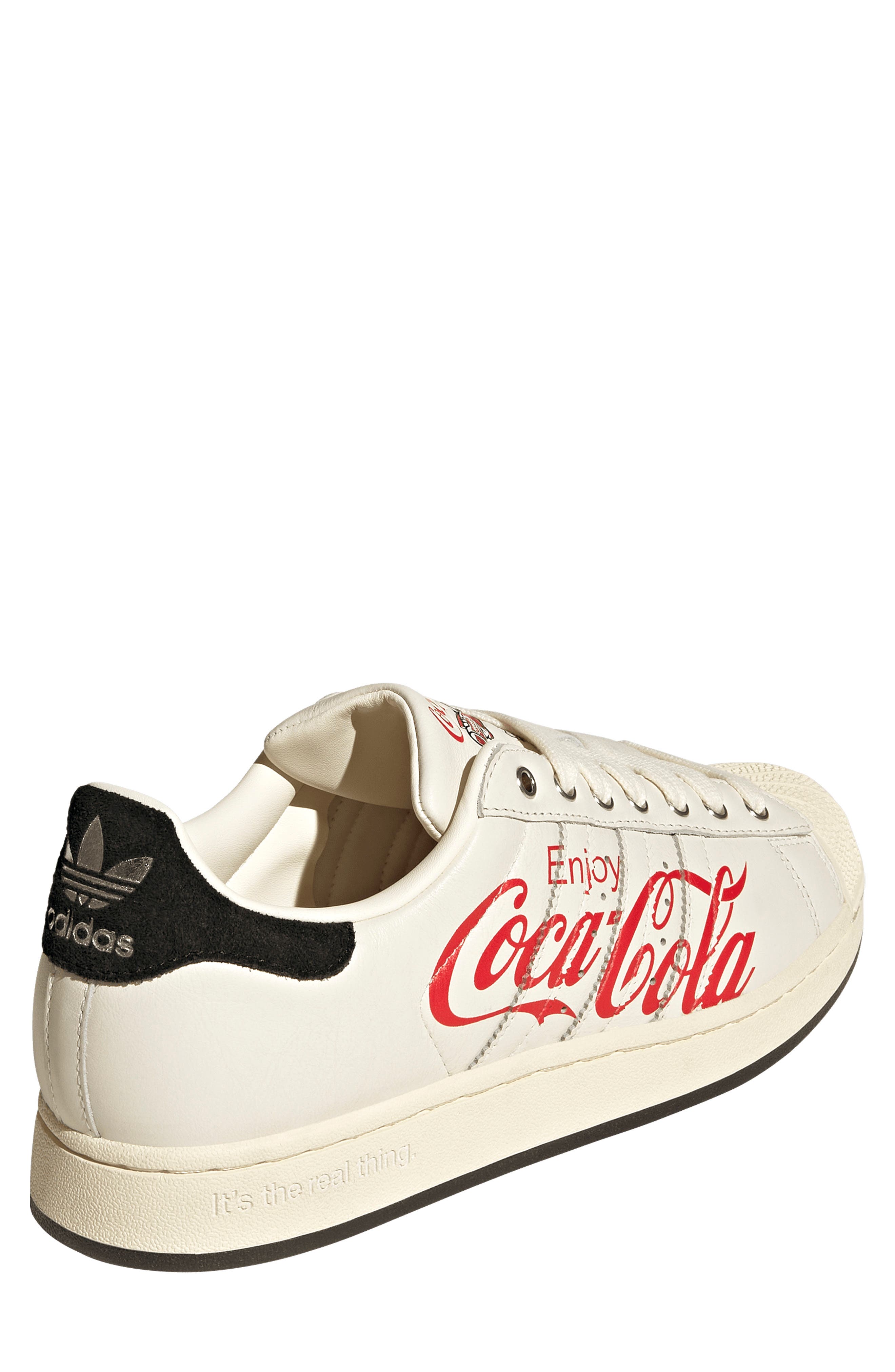 x Coca-Cola Superstar II Sneaker, Alternate, color, CORE WHITE/ CORE BLACK/ CREAM