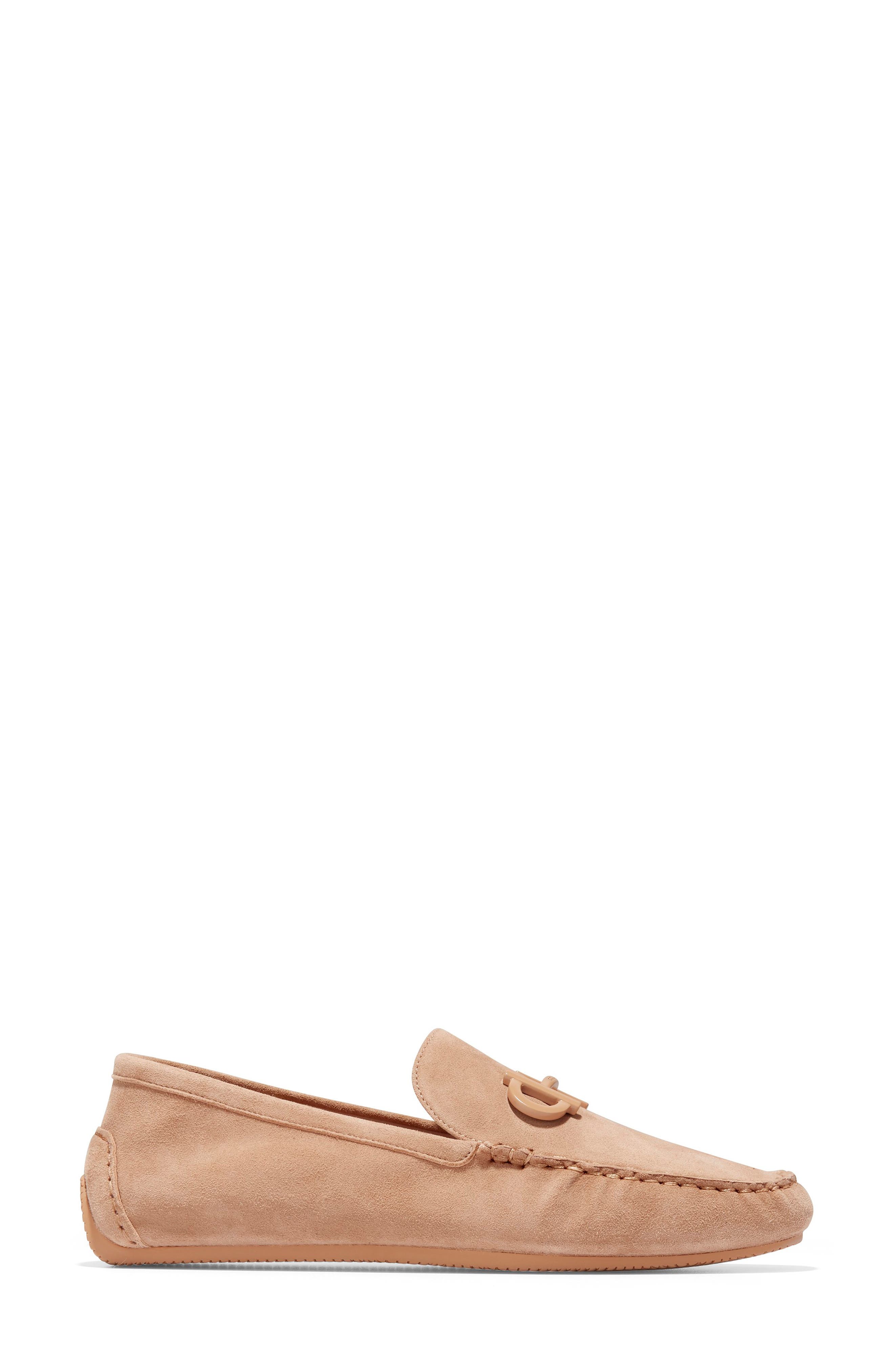 Cole Haan Tully Driver Shoe, Alternate, color, Blush Tan Suede