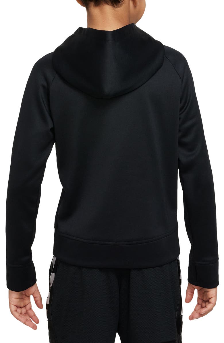 Nike Kids' Basketball Swoosh Therma-FIT Graphic Hoodie, Alternate, color, 