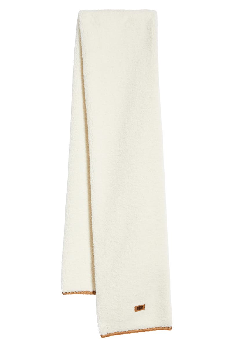 UGG<sup>®</sup> UGGfluff Scalloped Scarf, Alternate, color, Nimbus