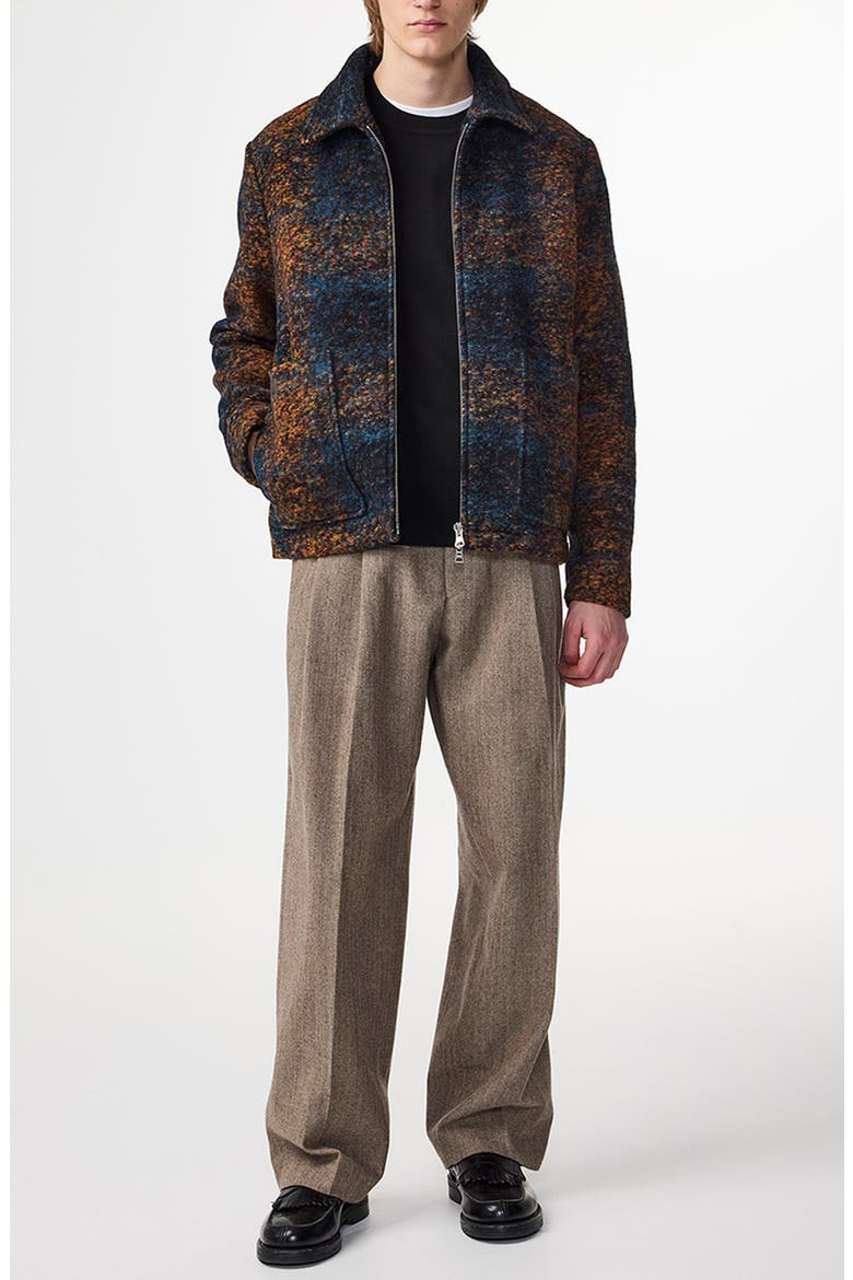 Gael 8267 Wool Blend Jacquard Shirt Jacket, Alternate, color, BLUE MULTI
