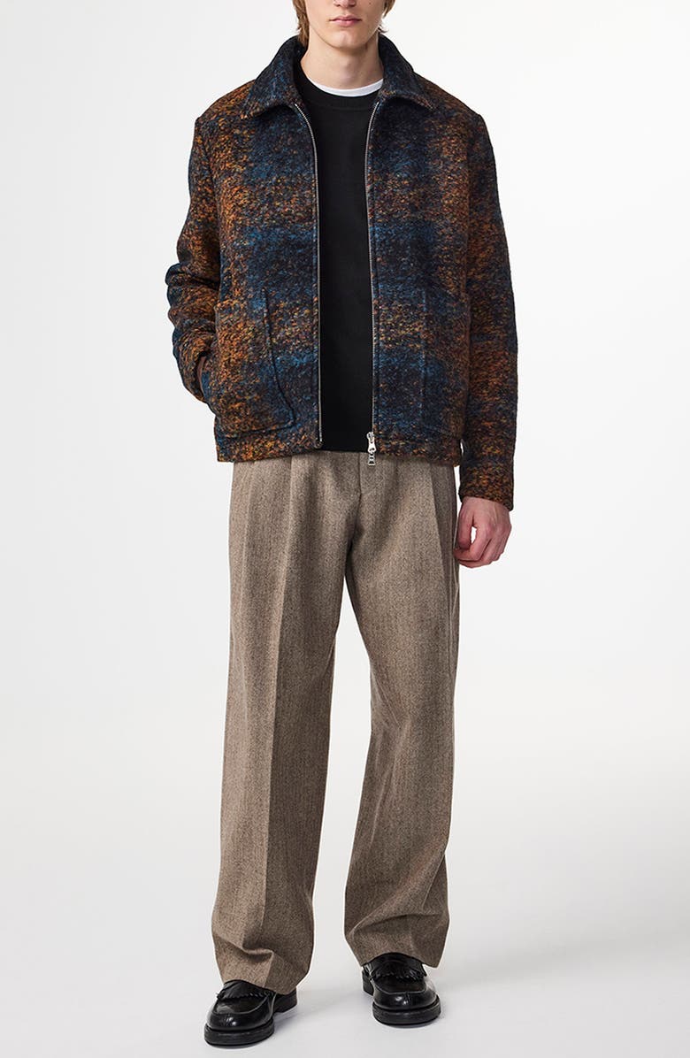 NN07 Gael 8267 Wool Blend Jacquard Shirt Jacket, Alternate, color, Blue Multi