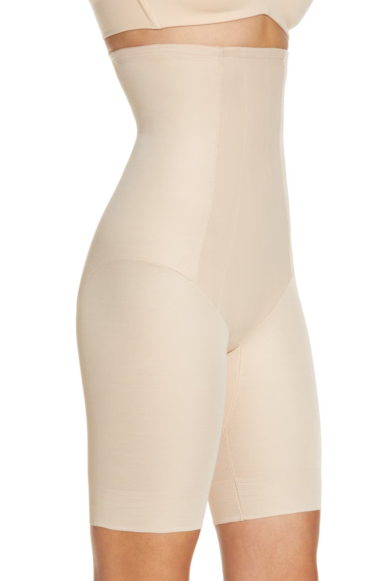 Shape with an Edge® High Waist Thigh Slimmer, Alternate, color, WARM BEIGE
