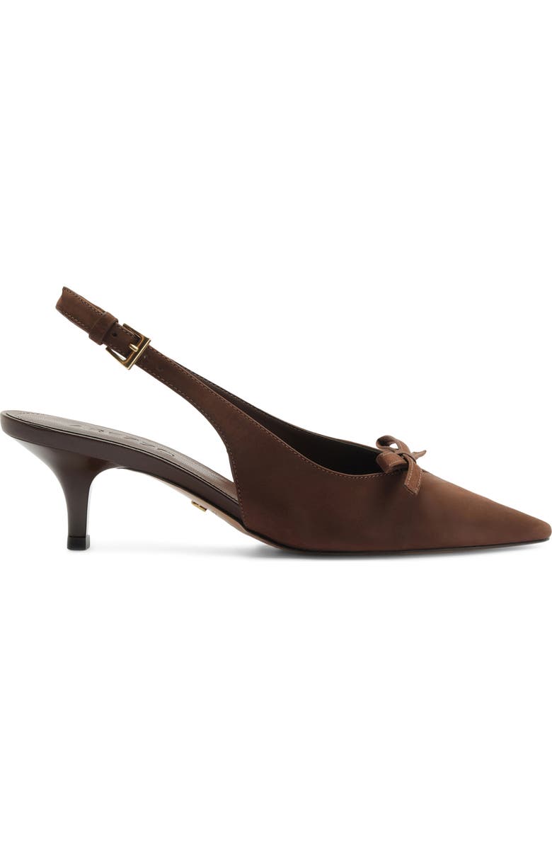 Arezzo Bowie Slingback Pointed Toe Pump, Alternate, color, New Cocoa