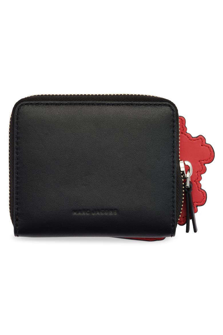 Popcorn Slim Compact Wallet, Alternate, color, BLACK MULTI