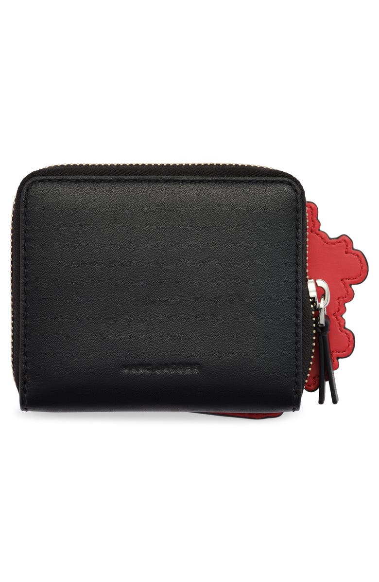 Marc Jacobs Popcorn Slim Compact Wallet, Alternate, color, Black Multi
