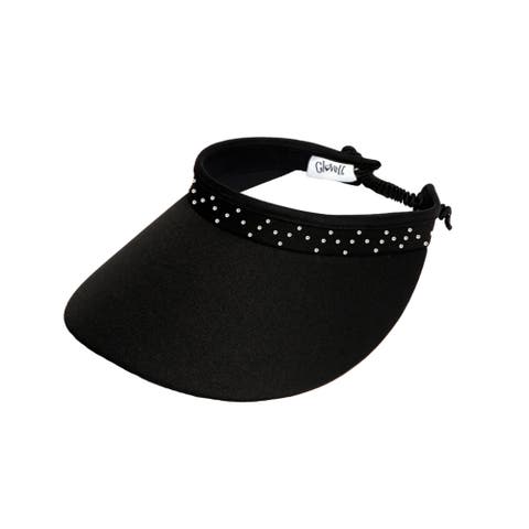Crystal Bling Coil Womens Visor