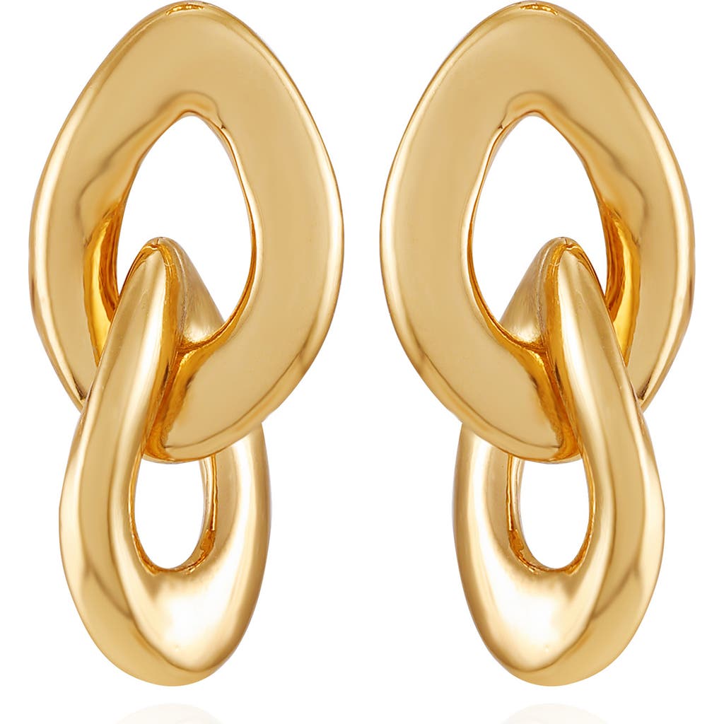 Vince Camuto Knocker Drop Earrings In Goldtone
