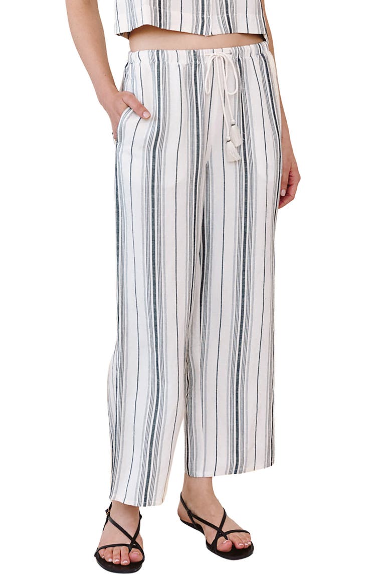 Stripe Tassel Cord Drawstring Pants, Alternate, color, BOARDWALK STRIPE