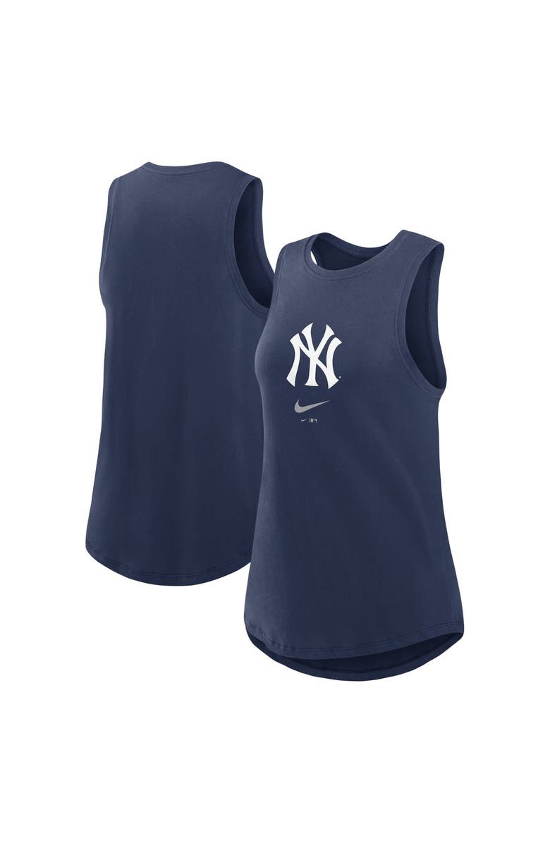 Nike Women's Nike Navy New York Yankees Legacy Icon High Neck Fashion Tank Top, Main, color, Navy
