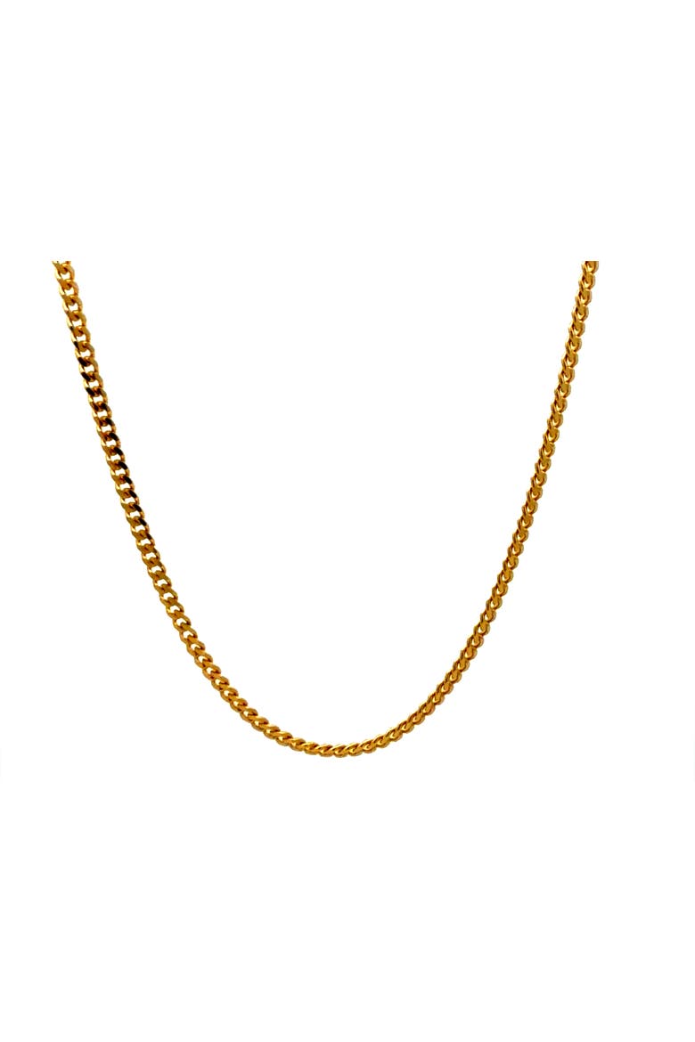 14K Diamond Cut Miami Cuban Link 2.3mm 18in Chain Necklace, Main, color, Yellow Gold