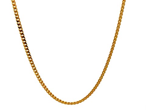 14K Diamond Cut Miami Cuban Link 2.3mm 18in Chain Necklace