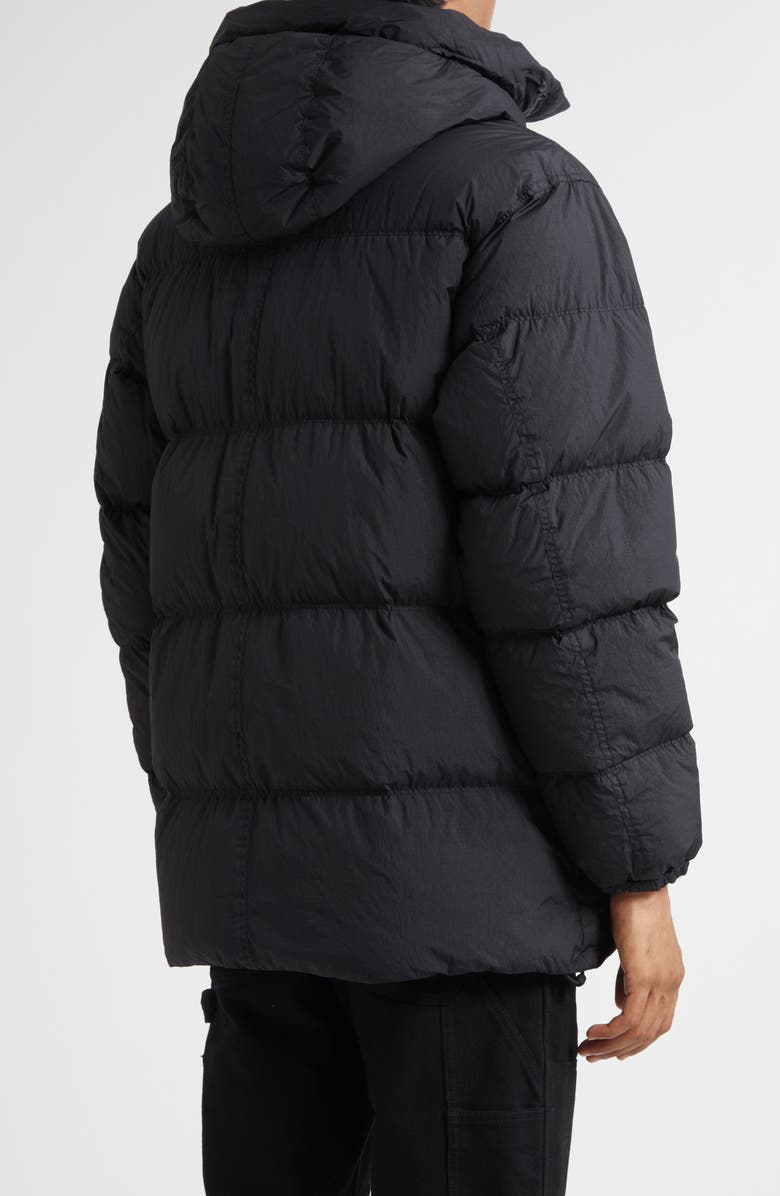 Stone Island Short Down Puffer Parka, Alternate, color, V0029 Black