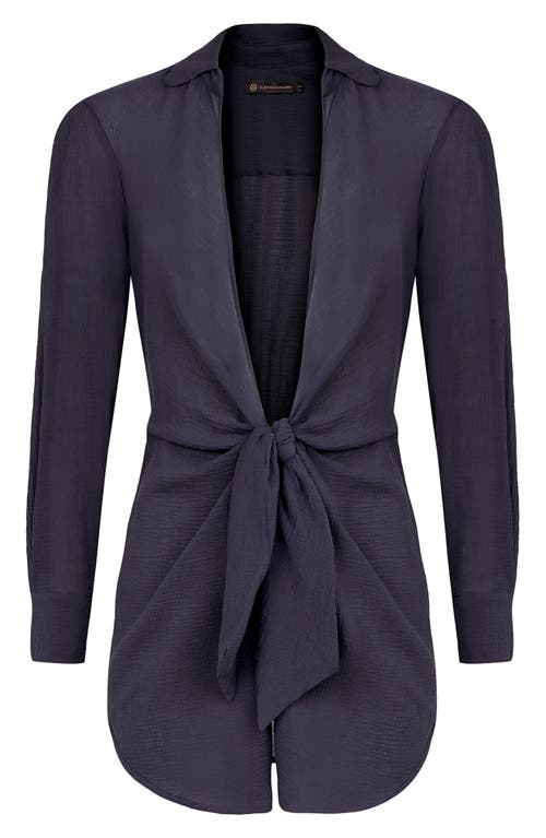 Vix Paula Hermanny Juliete Long Sleeve Cotton Cover-up Dress