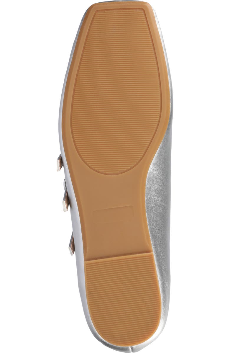 Journee Collection Darlin Multi Strap Mary Jane Flat, Alternate, color, Silver