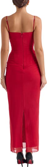 Nalini Mesh Corset Cocktail Dress