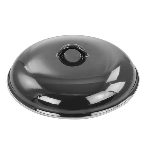 Gibson Home 12 Quart Enamel On Steel Stock Pot With Lid In Black