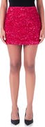 Endless Rose Sequins Velvet Miniskirt