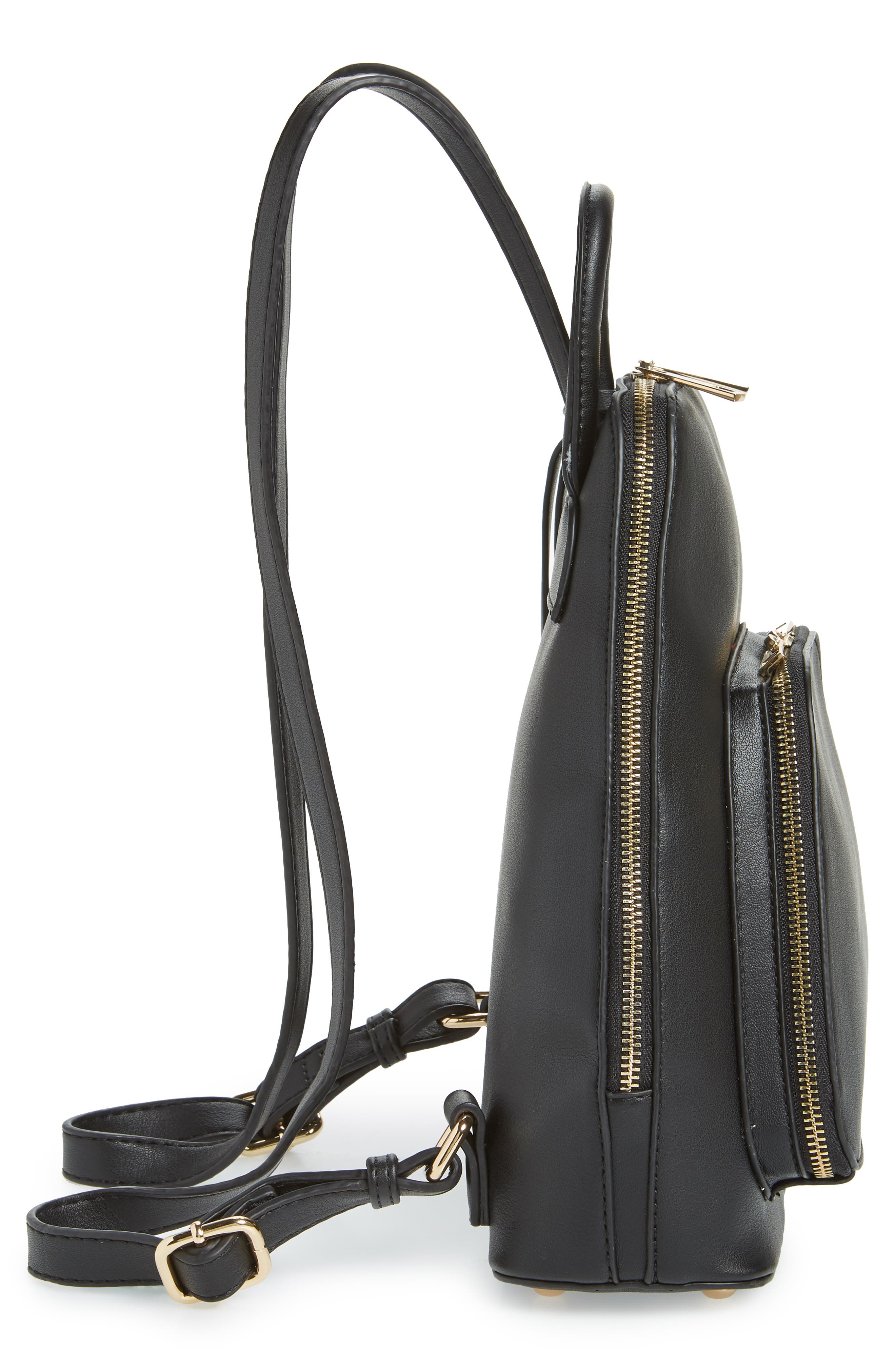 Sole Society Aushan Faux Leather Backpack, Alternate, color, 