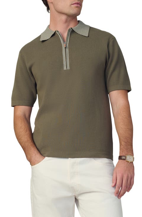 Retro Quarter Zip Polo