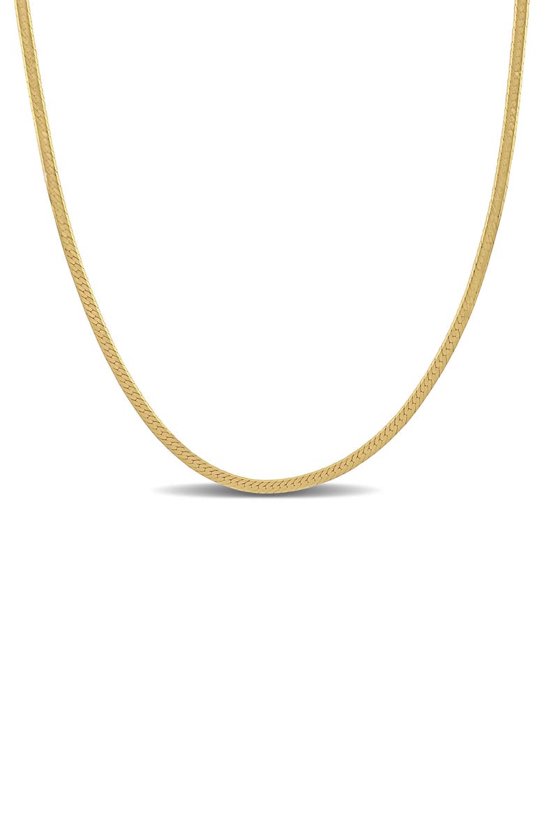 Herringbone Chain Necklace, 2mm, Main, color, GOLD
