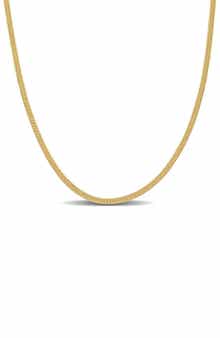 Herringbone Chain Necklace, 2mm
