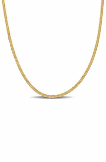 Herringbone Chain Necklace, 2mm