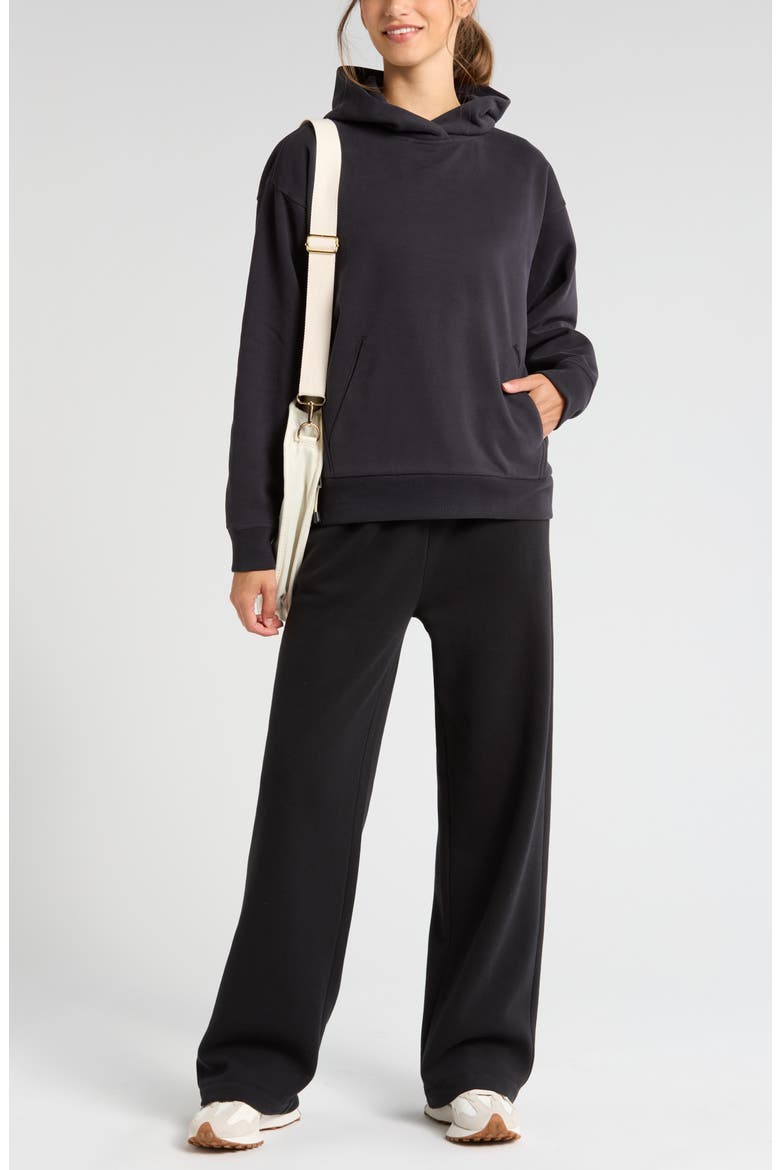 Cloud Fleece Straight Leg Sweatpants, Alternate, color, BLACK