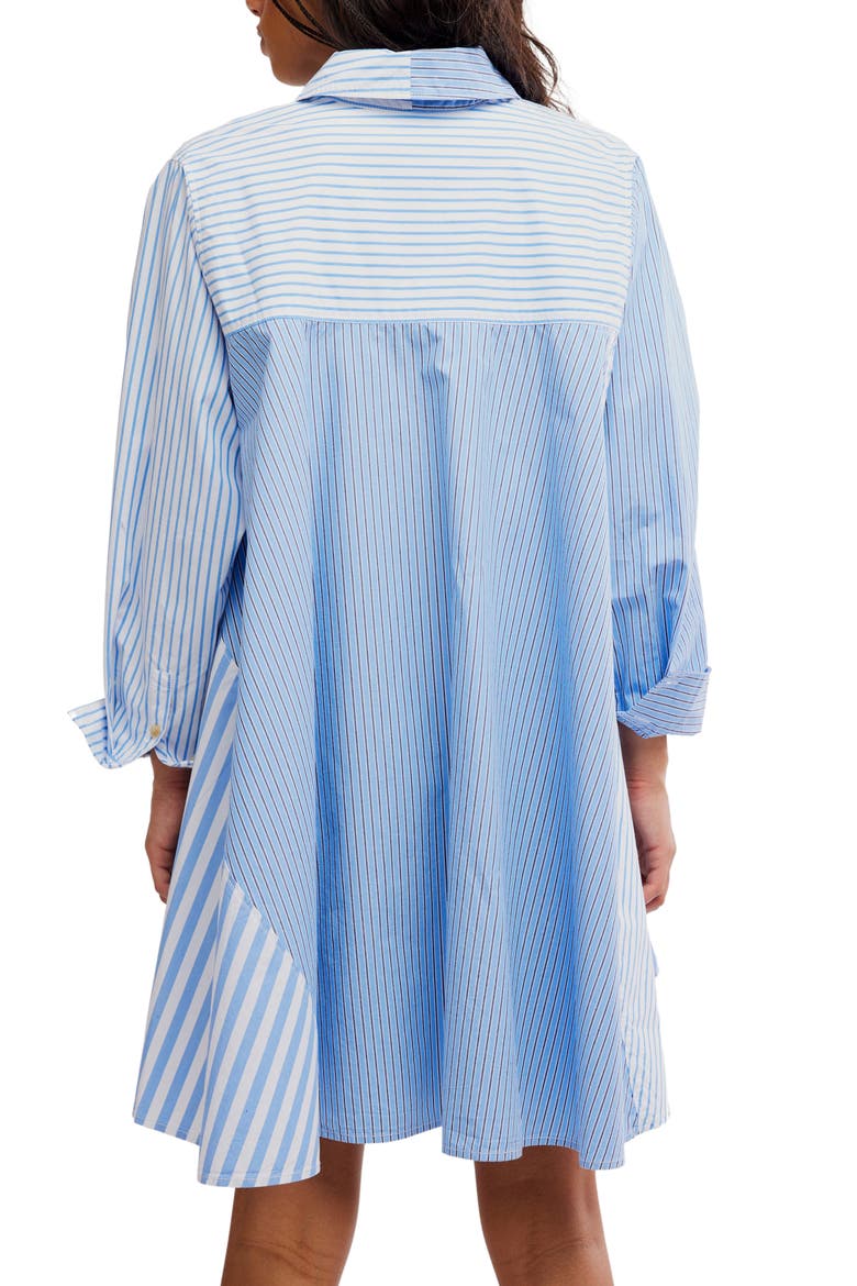 Oxford Club Minidress, Alternate, color, CORNFLOWER COMBO