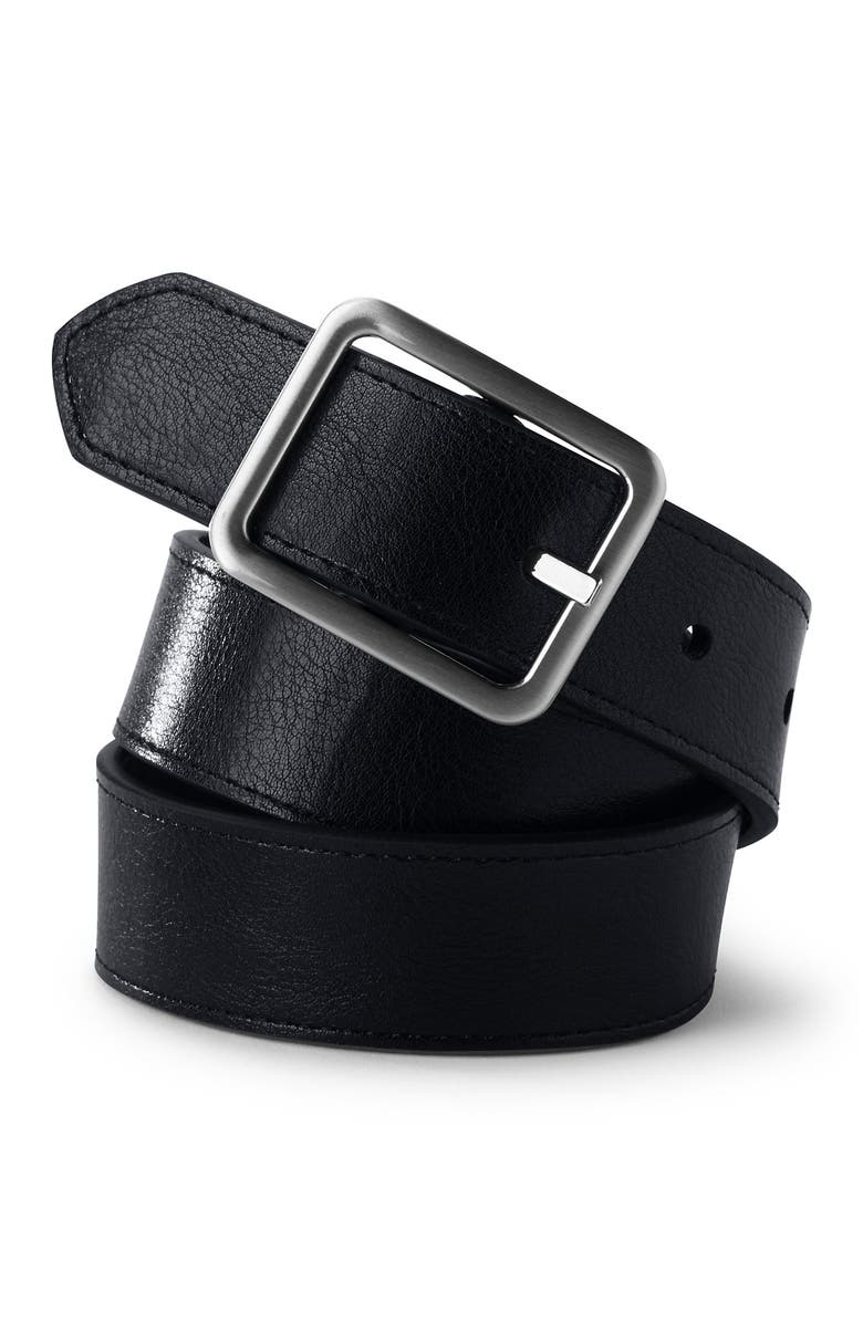 Lands' End School Uniform Kids Reversible Belt, Alternate, color, Brown/Black