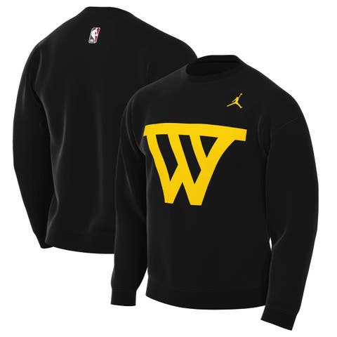 Men's Jordan Brand Black Golden State Warriors Statement Edition Sweatshirt