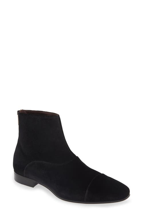 Mezlan Cap Toe Boot in Black 