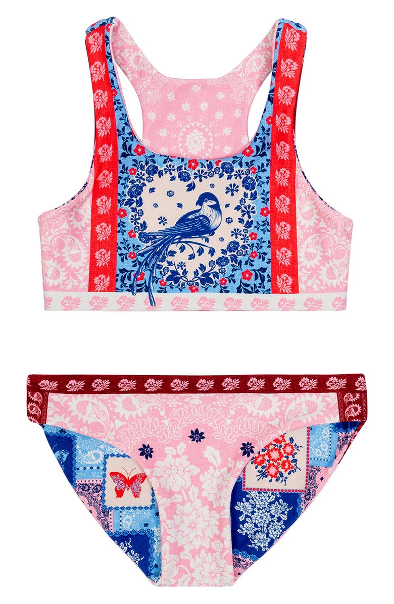 Agua Bendita Kids' Giana Atma Two-Piece Swimsuit, Alternate, color, Multi