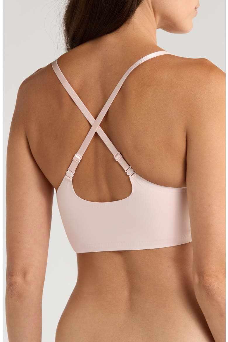 The True Body Triangle Convertible Strap Bralette, Alternate, color, PEONY