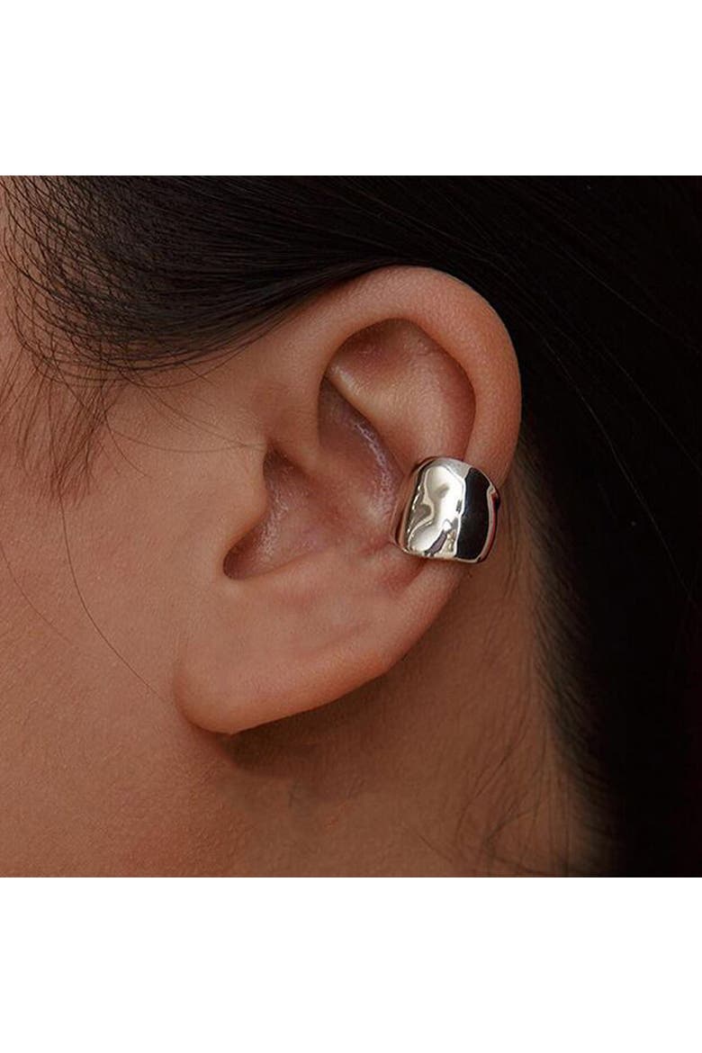 Gold Ear Cuff Statement Moon Earring, Alternate, color, Gold