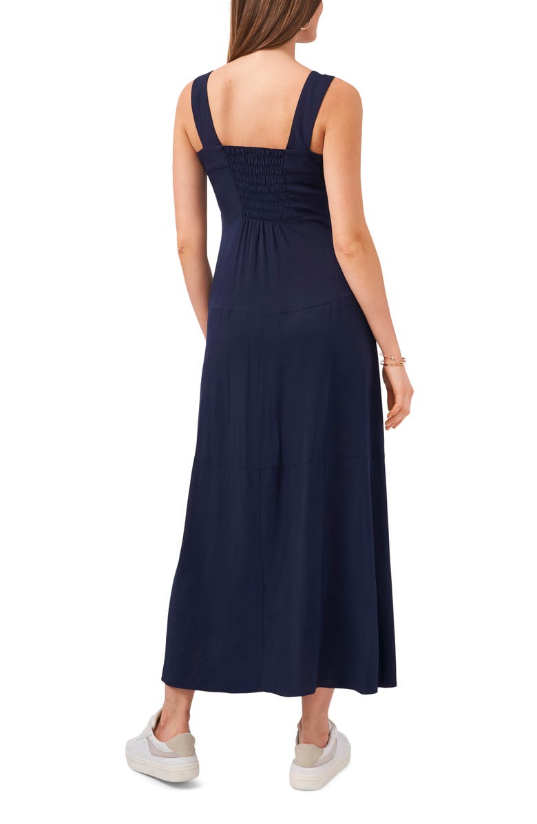 Vince Camuto Paneled Maxi Tank Dress, Alternate, color, Classic Navy