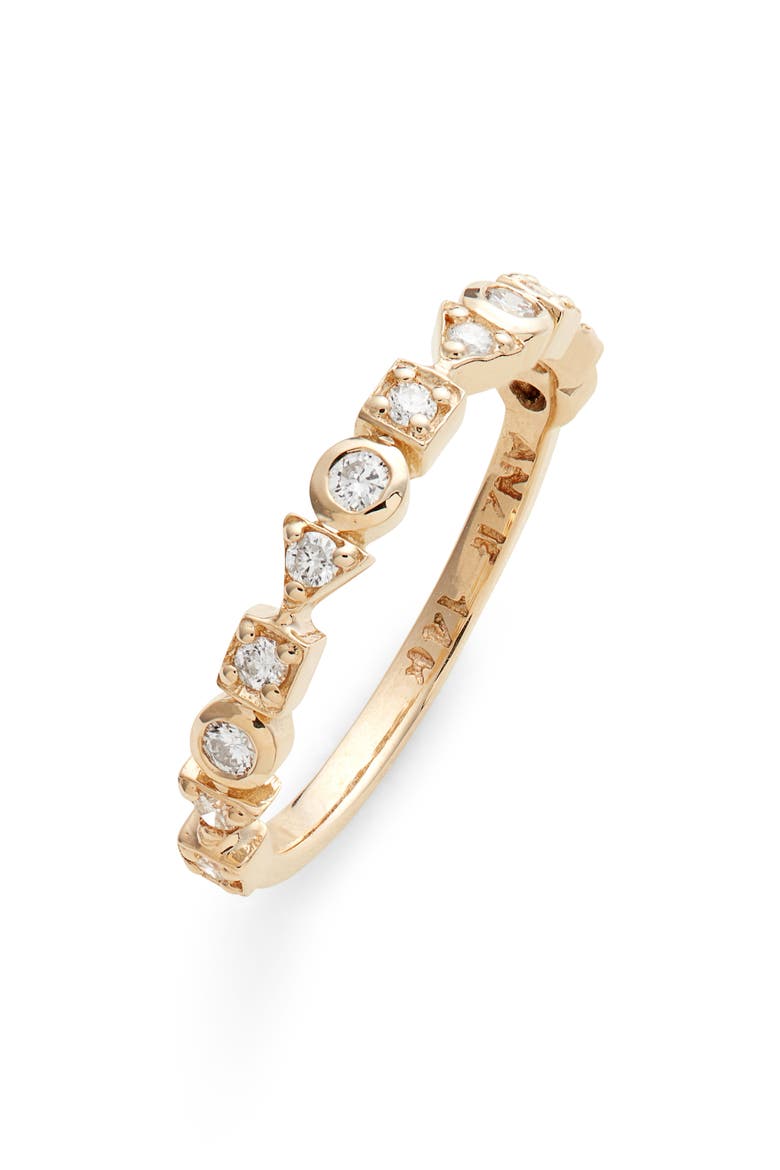 Cleo Diamond Eternity Band Ring, Main, color, GOLD/ DIAMOND