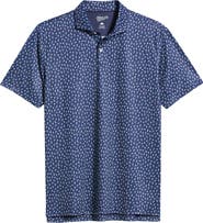 johnnie-O Pop Tails Cocktail Print Performance Jersey Polo