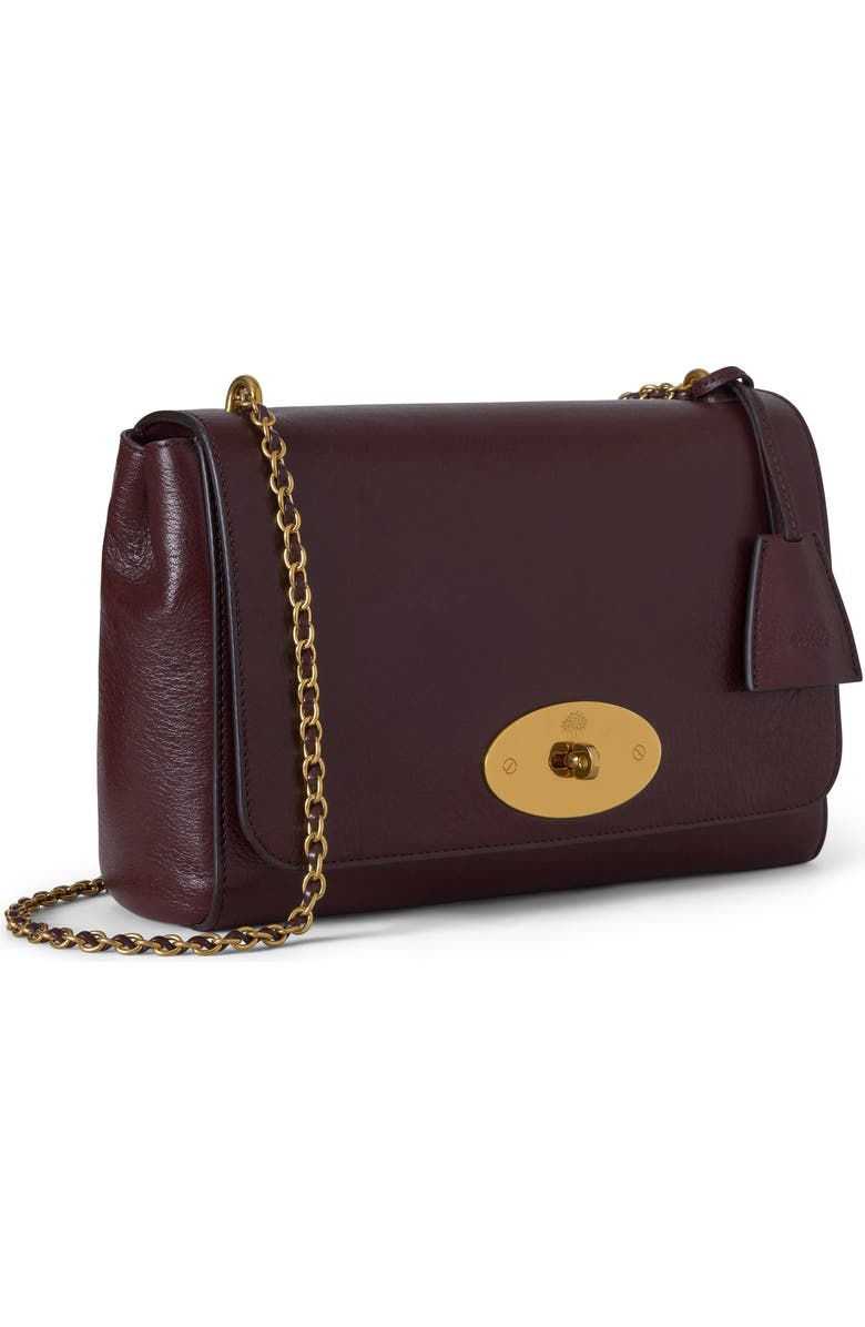 Mulberry Medium Lily High Shine Leather Shoulder Bag, Alternate, color, Oxblood